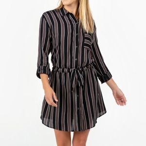 NWT Francesca’s Striped Shirtdress